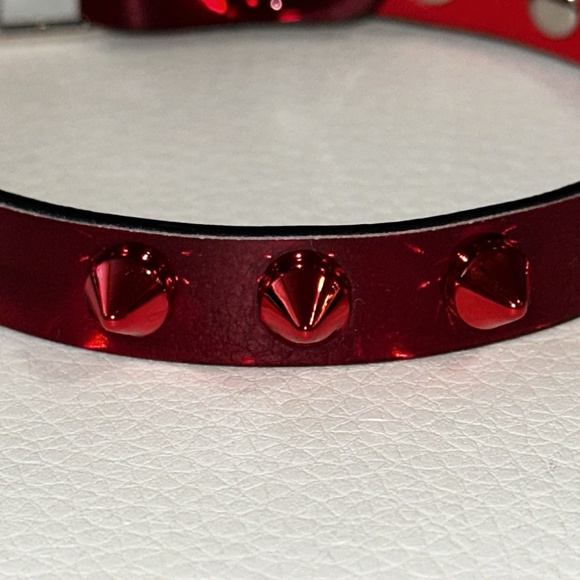Christian Louboutin LOUBILINK Bracelet RED 10 Patent Leather R331 3215143 - Picture 7 of 15